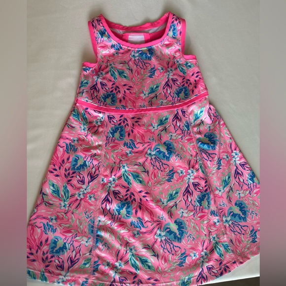 Tommy Bahama Pink and Blue Floral Kids Dress - Picture 1 of 3